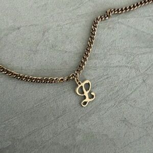 Eight Five One L Charm and Curb Chain